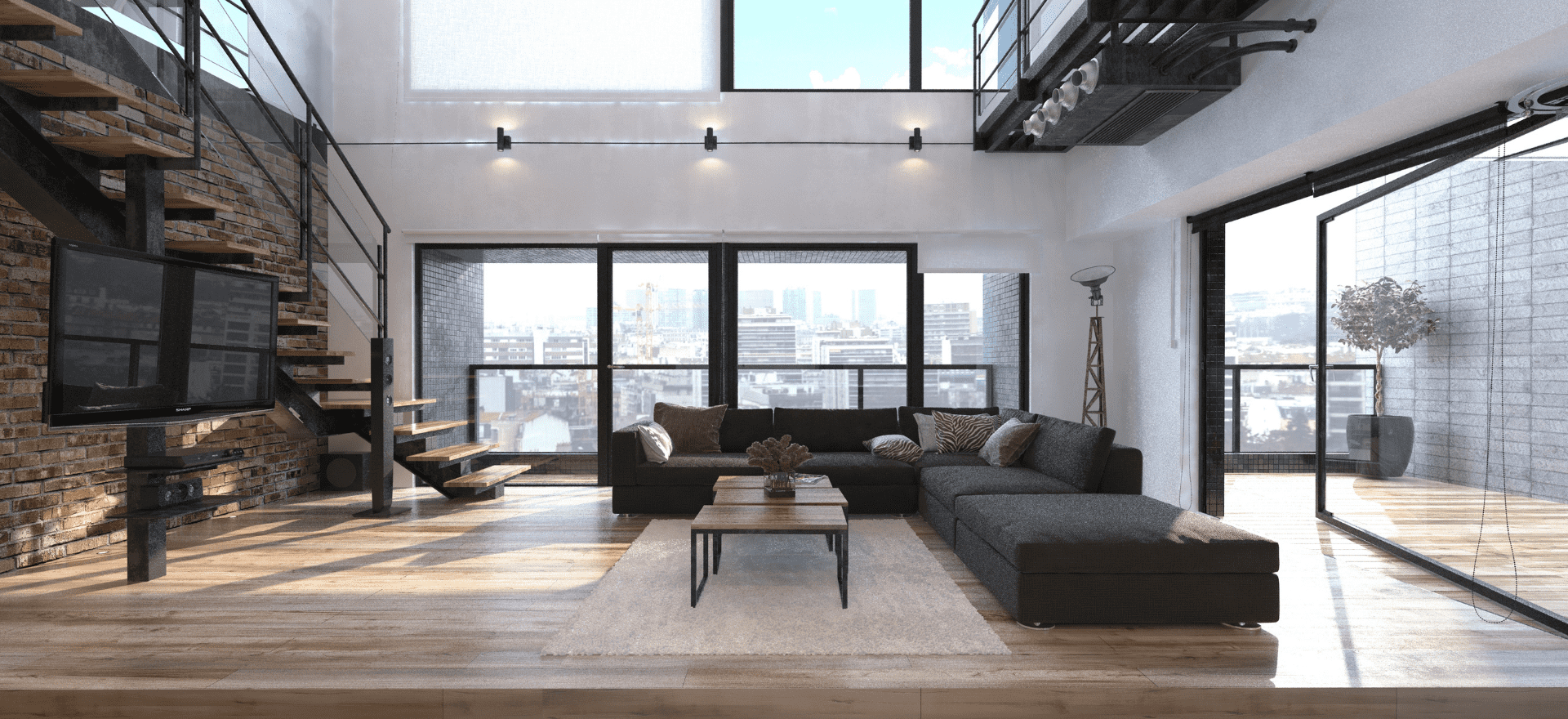 ekologiczne nowoczesne mieszkanie