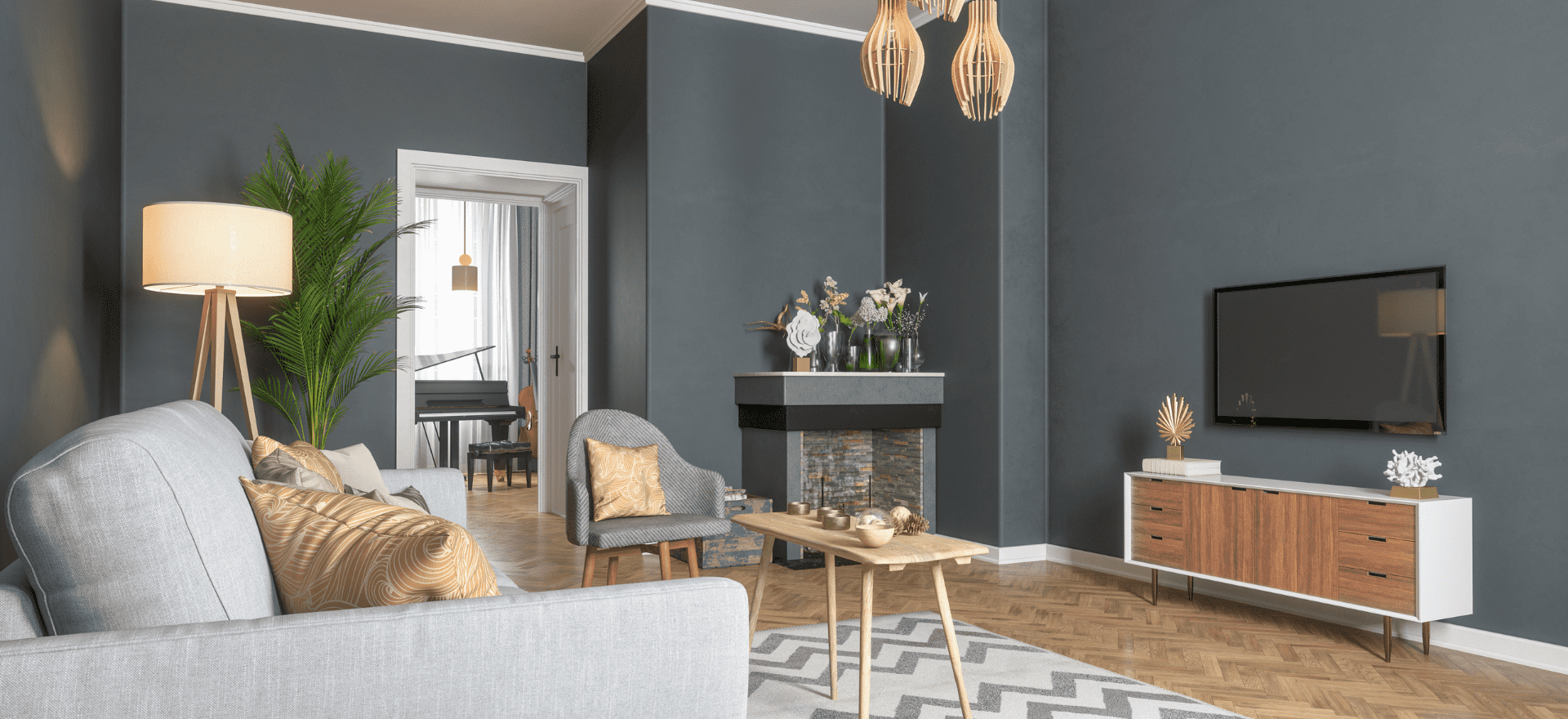 livingroom with suistanability